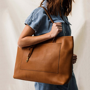 Bolso de mano de gran capacidad marrón informal para mujer, bolso de hombro personalizable para regalo de compras - Product Image 6