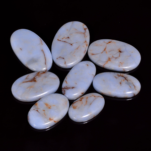 Piedra Preciosa de Angelita 100% Natural de Primera Calidad, Formas Mixtas: Cojín, Pera y Ovaladas, Cabujón Pulido de 33x20/50x30 mm para Joyería - Product Image 3
