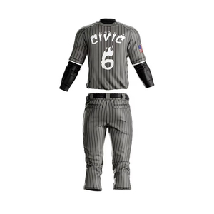 Custom Top Quality Team Sportswear <b>Baseball</b> Uniform <b>Set</b> Men <b>Baseball</b> Uniform Wear Jersey for Outdoor Sports Adults Lightweight - Product Image 2