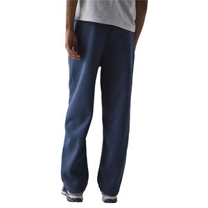 Fabricants de pantalons de survêtement décontractés pour hommes, légers, à devant plat, 100% coton, en molleton français, surdimensionnés, 400 g/m², avec cordon de serrage - Product Image 3