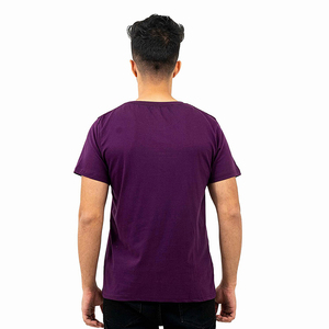 เสื้อยืดแบบสวมหัวคอกลมสำหรับเด็กผู้ชายเสื้อยืดแบบสวมหัวคอกลมแขน100% สีเรียบผ้าฝ้ายแบบลำลอง - Product Image 2