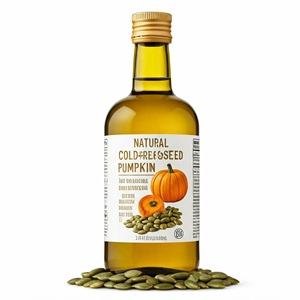 100% naturale puro semi di zucca spremuto a freddo olio estratto vegetale senza additivi in vetro e vasetto di vetro 100ml - Product Image 1