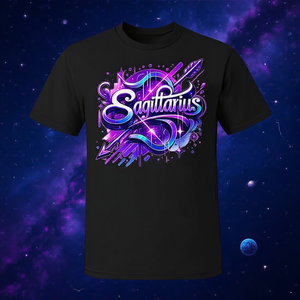 T-shirt Promozionale Astrologica Segno Zodiacale Sagittario per Compleanno - Product Image 3