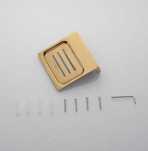 Fournisseur en gros Porte-savon mural en laiton fabricant Porte-savon de salle de bain au design de luxe - Product Image 3