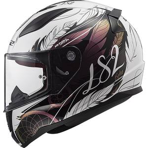 Casco LS2 Rapid 2 de Media Cara para Mujer, Color Blanco y Negro Estilo Boho, Talla XS para Motocross y Motocicletas - Product Image 5