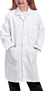 Vaslcare Blouse de laboratoire professionnelle en poly coton pleine longueur pour hommes et femmes docteur blanc avec fermeture à pression en toile - Product Image 6