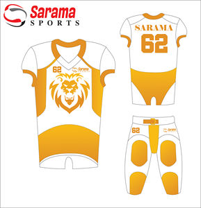Uniforme de fútbol americano, ropa deportiva profesional personalizada por sublimación con equipos de fútbol americano - Product Image 3