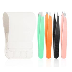 Pinzas de depilación de cejas de acero inoxidable resistentes al óxido, último diseño, instrumentos de belleza personalizados para el hogar - Product Image 3