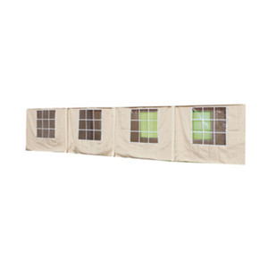 Set di Teli Laterali per Gazebo Mod. Big Royal Yf5005s Colore Bianco - Product Image 1