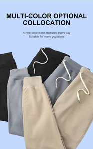 Joggers en molleton anti-boulochage de haute qualité pour hommes – Pantalon de survêtement décontracté et tendance pour le sport et le streetwear – Coupe ample en polyester/coton – Idéal pour l'été - Product Image 4