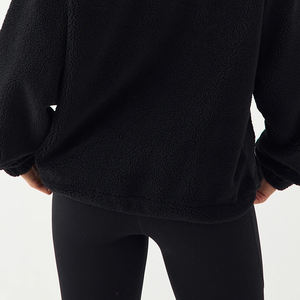 <b>Sherpa</b> <b>Fabric</b> With Stand Collar Thermal Sweatshirt Affordable Women Sweatshirt With Customizable Logo 2026 With Polyester Blend - Product Image 6