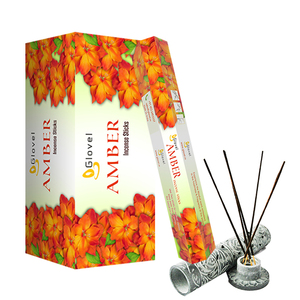 Premium Quality 9 Inch Musk Sandalwood Incense Sticks <b>Perfumed</b> Indian All-Season Packaged Hexagonal Box 20 Sticks - Product Image 3