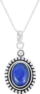 925 Sterling Silver <b>Lapis</b> <b>Lazuli</b> Oval Shape Handmade Gemstone <b>Pendant</b> Perfect Wedding Gift for Love With 925 Stamped Jewelry - Product Image 5