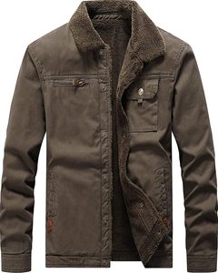 Nouvelle arrivée Veste universitaire décontractée pour homme Chaude Coupe-vent Grande taille Design ample Personnalisé 100% coton Vêtement d'extérieur d'hiver - Product Image 5