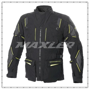 Export Quality Textile Long Touring Jacket for Professional Riders Men Windproof Flame-Retardant Waterproof Manufacturer Private - Product Image 1
