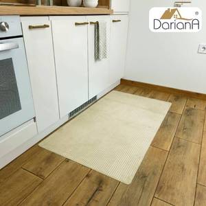 Tapis de porte rectangulaire DarianA couleur ivoire, antidérapant avec dos en caoutchouc, style moderne, usage domestique, 60x90 cm - Product Image 5