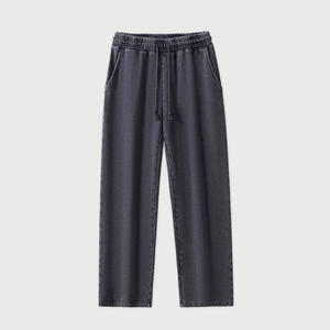 Jogging à jambe ouverte personnalisé de haute qualité pour hommes Pantalon de survêtement évasé 100 coton Ceinture élastique Pantalon de survêtement évasé empilé pour hommes - Product Image 4