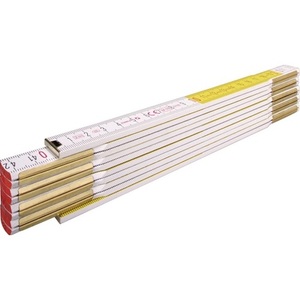 ไม้บรรทัดพับได้ STABILA 2 เมตร สีขาว-เหลือง ทำจากไม้บีช รุ่น 617 EG III ความหนา 1.70 มม./ซม. พร้อมสายวัด - Product Image 1