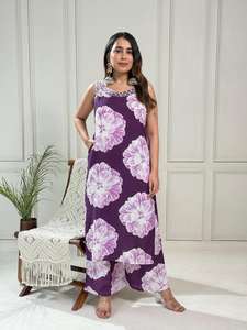 Meilleur Kurti en Rayon Imprimé, Coupe Trapèze, Sans Manches, Style Cordset, Vêtement Ethnique Décontracté et Élégant pour Femmes, Idéal pour la Maison, le Bureau et le Quotidien - Product Image 2