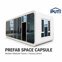 Cabane de luxe Apple de 13 m², maison préfabriquée modulaire avec salle de bain, prête pour hôtel ou complexe hôtelier