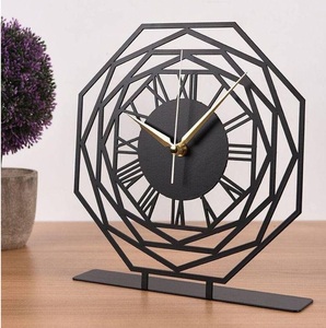 <b>Vintage</b> Style Modern Wall <b>Clock</b> Luxury Hanging Metal Design with Number Pattern and Needle Display Home & Office Decor Gift - Product Image 1