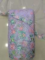 Haute sur demande broderie indienne séquence Net tissu tissé motif uni conception pour robe de mariée faisant fabricant fournisseur