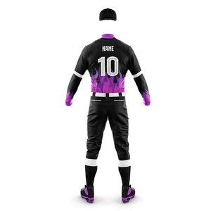 Vente en gros de meilleure qualité nouveau design d'uniforme de baseball pour hommes vêtements de sport style taille adulte uniforme de baseball pour hommes pour vêtements d'entraînement - Product Image 2