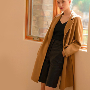 Cappotti in Cashmere di alta qualità eleganti di lusso invernale fatti a mano su misura lungo involucro di lana per le donne - Product Image 5