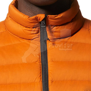 Veste d'hiver en toile matelassée pour homme, personnalisable avec votre propre logo, col montant et logo frontal, imperméable, vêtement décontracté - Product Image 6