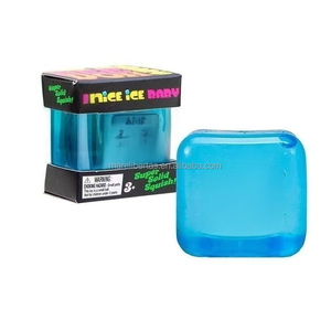 Juguete de Gel de Hielo Simulado en Forma de Cubo Unisex, Juguete de Plástico para Apretar y Aliviar la Presión en las Puntas de los Dedos para Niños y Niñas - Product Image 5