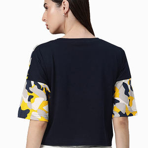 Camiseta Corta Transpirable Personalizada para Mujer, Camiseta Corta Transpirable para Mujer, Camisetas Cortas Holgadas para Mujer - Product Image 2