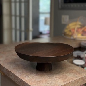 Ensemble de service à gâteaux en bois avec support pour boulangeries et événements - Product Image 2