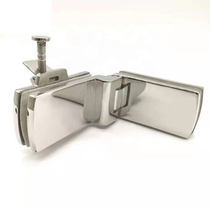 Charnière de porte pliante en verre sans cadre en acier inoxydable avec pêne dormant - Product Image 3