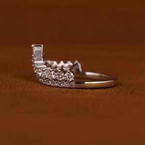 Anillos de Compromiso y Matrimonio de Lujo Starsgem, Corte Brillante, Anillos de Eternidad de Moissanita Apilables 925, Tecnología de Incrustación con Engaste de Garra - Product Image 5