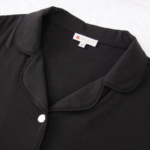 Personalizado Novo Design De Luxo Pijama Das Mulheres Penas De Avestruz Pijamas Casual Manga Longa Modal Loungewear Pijamas Set Mulheres - Product Image 5