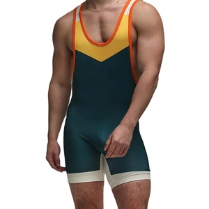 Outdoor Sports Printed Reversible Knitted Front Logo Gym Active Wear Fitness Wrestling Singlets <b>Light</b> Weight Stretch Quick Dry - Product Image 1