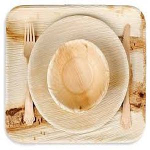 Disposable Areca Palm Leaf round Ice-<b>Cream</b> Bowls Eco-Friendly Soup Dish Use & through - Product Image 2