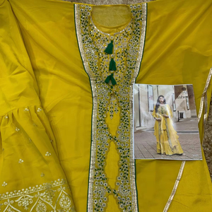 Hermosa Sterling Creations Formal Heavy Boutique Collection Indian Pakistani Georgette Material Sharara Suit Salwar Kameez - Product Image 1