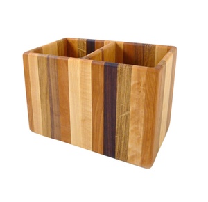 Porte-cuillère en bois d'acacia naturel, outil pour cuisine en bois lisse pour les cuillères à dosettes, à manche en métal, 1 pièce - Product Image 3