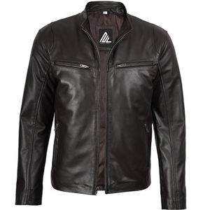 Chaqueta de bombardero de cuero de oveja genuino Unisex rojo Logotipo frontal Calentado Antibacteriano Invierno Cierre de cremallera gruesa 2025 - Product Image 3