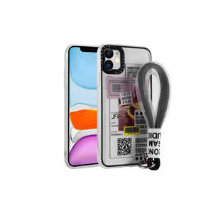 Coque en silicone Netzy Yellow Taxi Design pour iPhone 11, 7 Plus et 11 Pro avec dragonne et cordon, compatible Googleins - Product Image 1