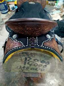 Moda occidental y calidad Silla de caballo de cuero recién lanzada Calidad Premium Durable y cómoda para deportes de carreras - Product Image 3