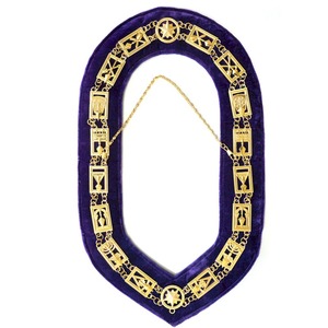 Conception la plus populaire du collier de chaîne maçonnique 2024 Design innovant personnalisé Collier d'officier maçonnique élégant de haute qualité - Product Image 3
