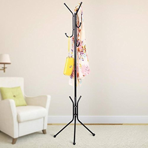 Perchero de pie de metal de lujo para dormitorio, sala de estar y porche, con almacenamiento vertical para ropa y abrigos - Product Image 2