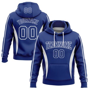 Direct Industry Wholesale 3D Embroidered Custom Stitched Royal <b>Red</b>-Black Gradient Fashion Sports Pullover Sweatshirt Hoodie - Product Image 6