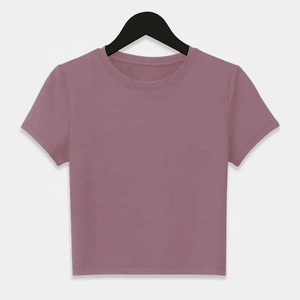 Latest Arrival Wholesale Price New Design Hot Selling Summer Women <b>Crop</b> <b>Top</b> Shirt High Quality Low Price Short Sleeves <b>Crop</b> <b>Top</b> - Product Image 4