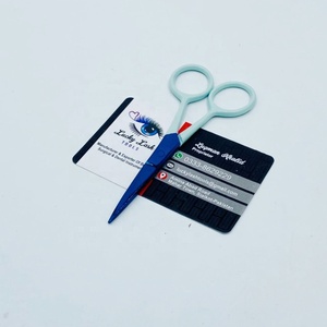 Tijeras Profesionales Mini Personalizadas para Extensiones de Cabello, Herramientas de Acero Inoxidable Sostenibles, Color Azul Plasma, Kit de Uso Comercial - Product Image 4