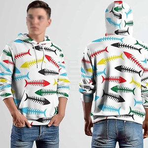 เสื้อฮู้ดของผู้ชายเสื้อฮู้ดผู้ชายแบบสั่งทำสีได้ - Product Image 5