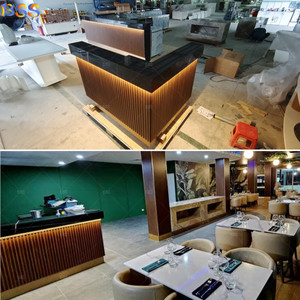 Comptoir de <span class=keywords><strong>bar</strong></span> <span class=keywords><strong>en</strong></span> forme de L pour club, commerce, intérieur moderne, café, design de comptoir, meilleur comptoir de <span class=keywords><strong>bar</strong></span> <span class=keywords><strong>en</strong></span> <span class=keywords><strong>marbre</strong></span> noir pour hôtel, restaurant - Product Image 5