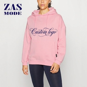 Wholesale Hoodies Oversize Winter <b>Thick</b> Women Custom Chenille Embroidery <b>Cardigan</b> Non-Zipper Formal 100% Cotton Windproof - Product Image 1